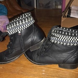 Aztec ankle boots